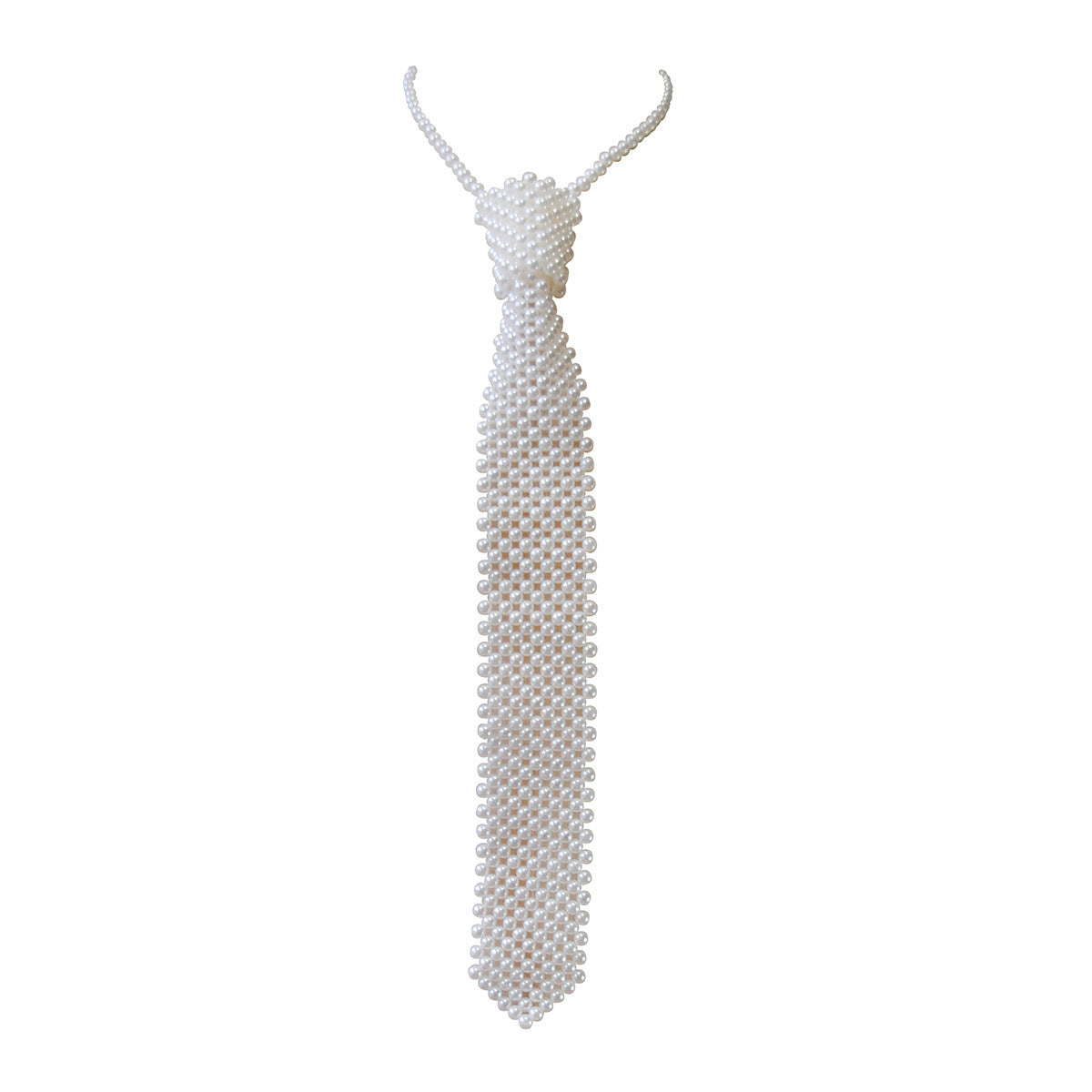 pearl tie braided cut-out beaded scarf scarf neck ornament collar vintage with shirt cutout fake collar ornament