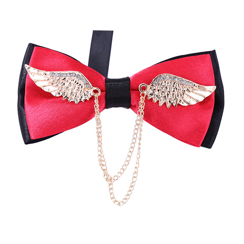 Collar flower female British college style student bow bow stewardess bank occupation bow tie shirt accessories collar flower check red