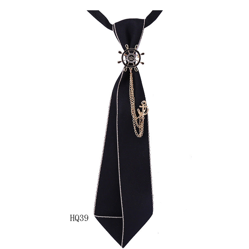 Collar flower female British college style student bow bow stewardess bank occupation bow tie shirt accessories collar flower check red