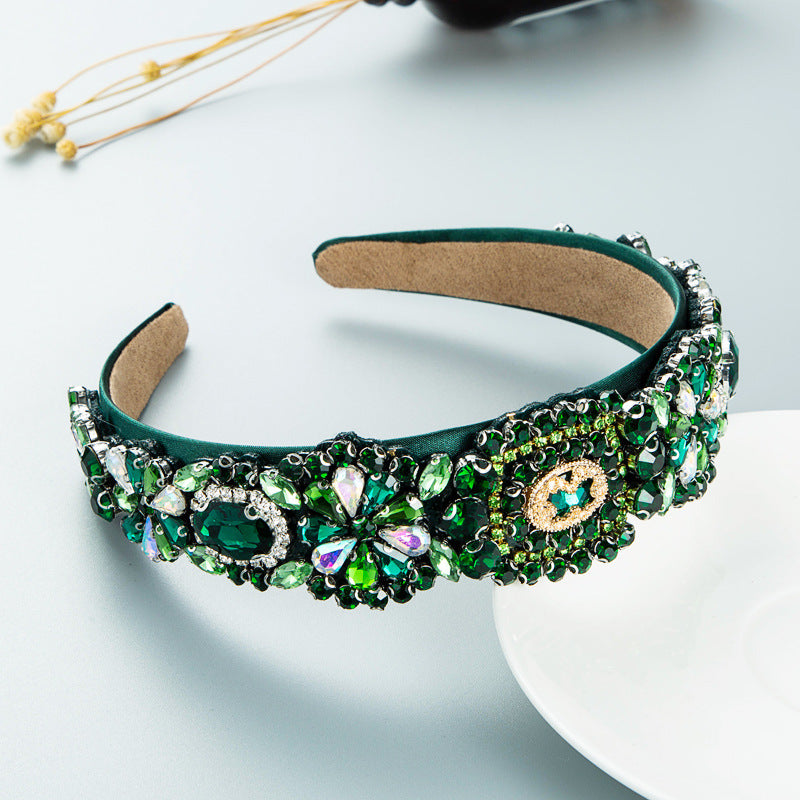 Heming headbands, new fashion personality, full of diamonds, gorgeous European and American style baroque headbands, ladies prom, street photography hair accessories