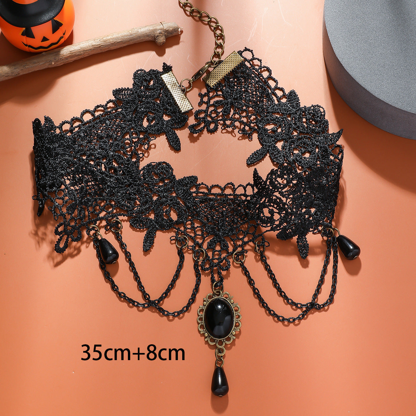 New European and American cross-border accessories gothic retro lace necklace holiday dress necklace fake collar jewelry wholesale