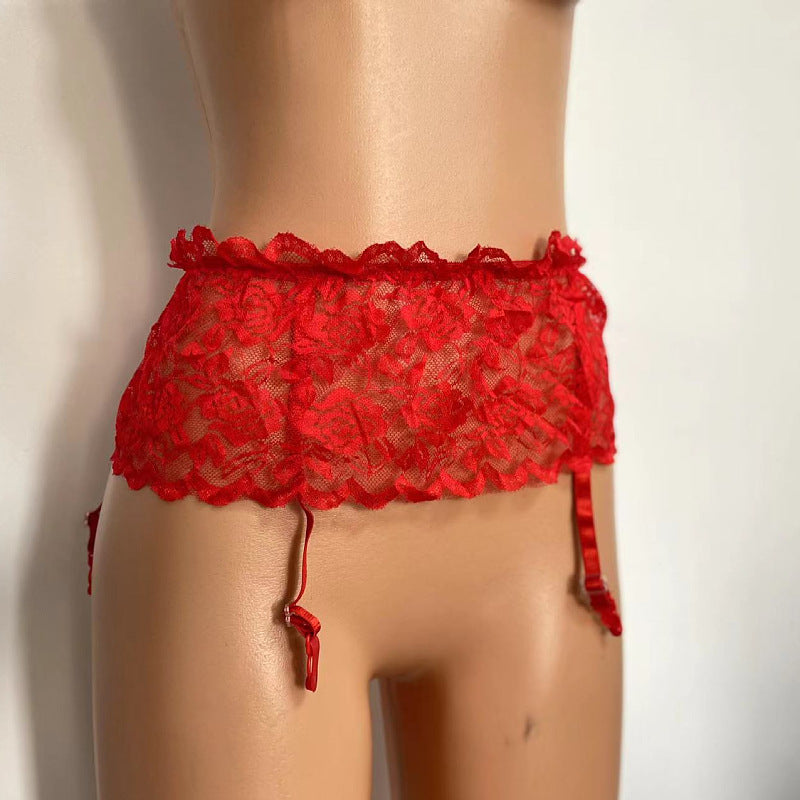 Yue Die's popular sex accessories, transparent mesh, embroidered garters, lace garter clips, special clearance D01