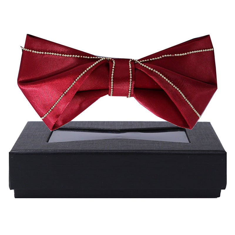 red bow tie men's spot wholesale groom best man bow knot korean fashion boys business bow tie