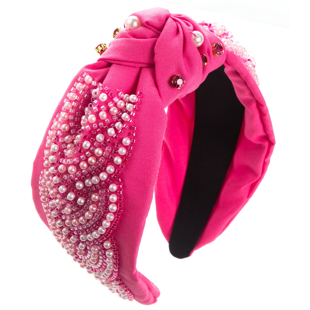 And Ming headband fashion new wide side knot high skull headband love shape to send mom Mother's Day headband