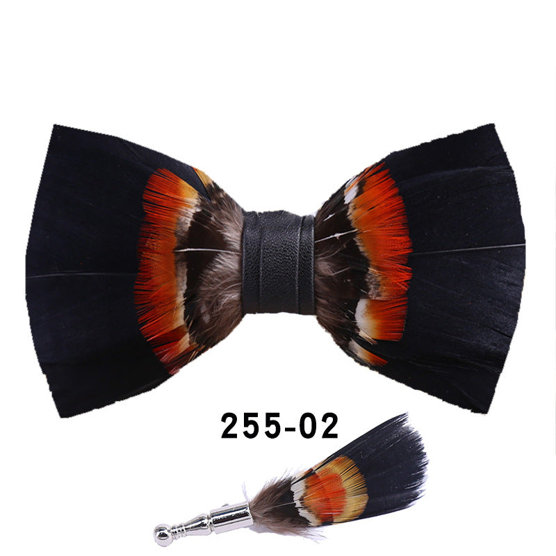 Pink Collar Wedding Banquet Clay Pot Male Host Suit Collar Flower Bow Tie Suit Shirt Bow