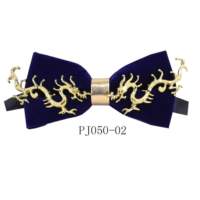 Dragon Year Bow Tie Men's Wedding Dress Bow Bow Korean Version Performance Suit Versatile College Style Bow Tie