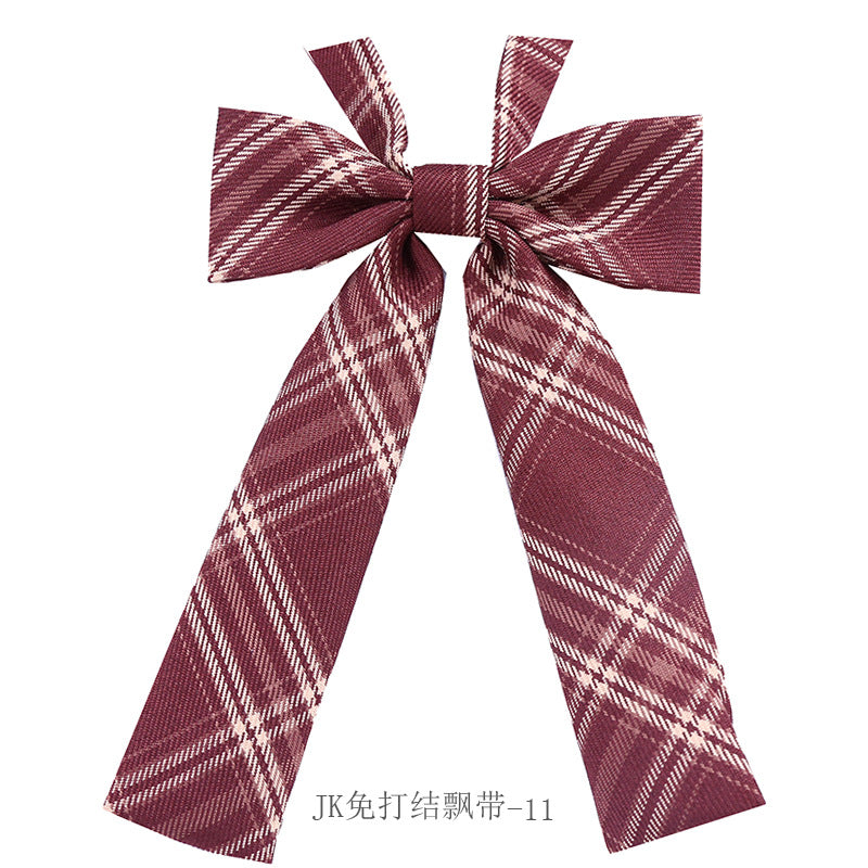 Collar flower female British college style student bow bow stewardess bank occupation bow tie shirt accessories collar flower check red
