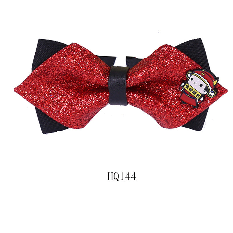 Collar flower female British college style student bow bow stewardess bank occupation bow tie shirt accessories collar flower check red