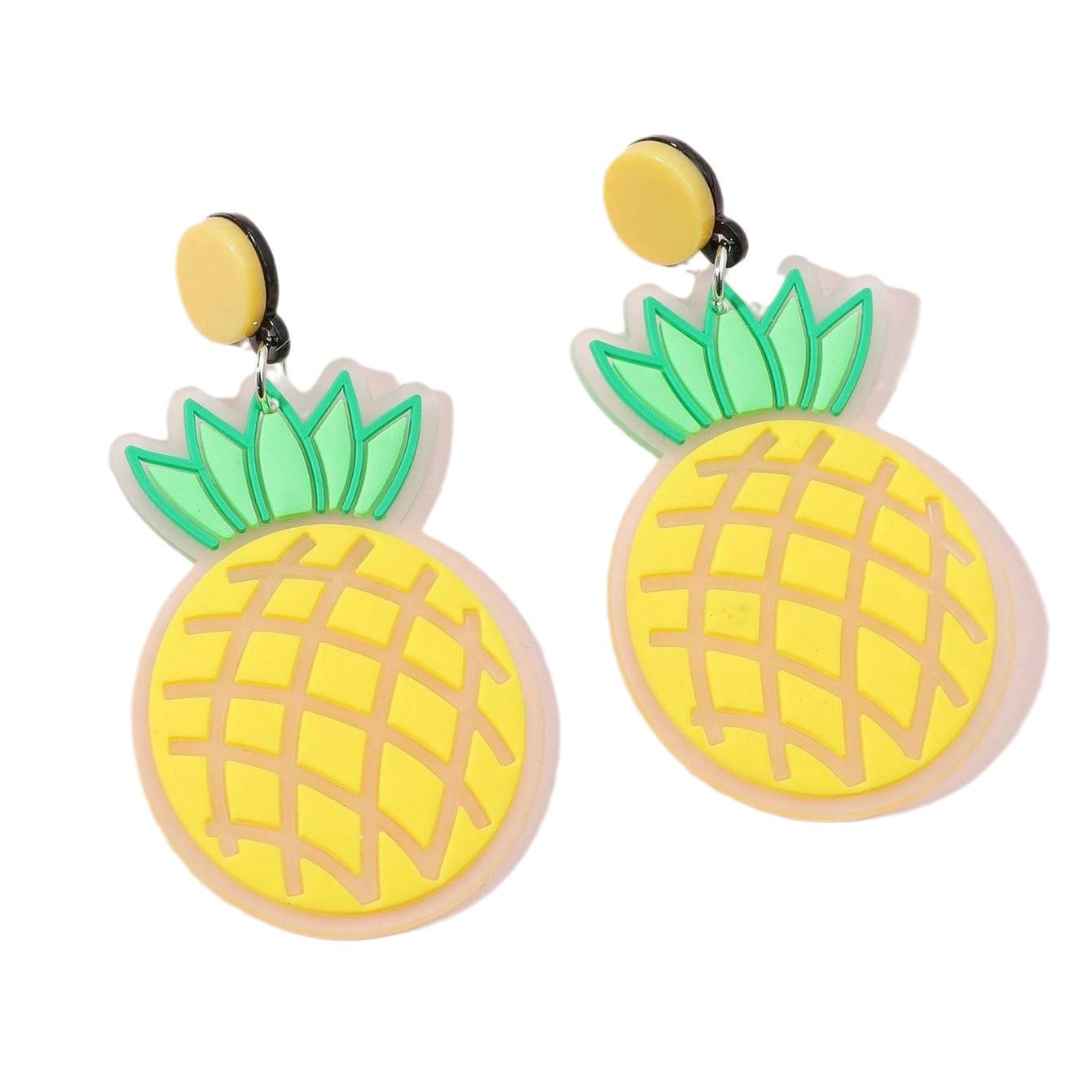 The new Korean version of the fashionable retro forest series Chaoxian sunflower pineapple small fresh earrings with personality and temperament are versatile