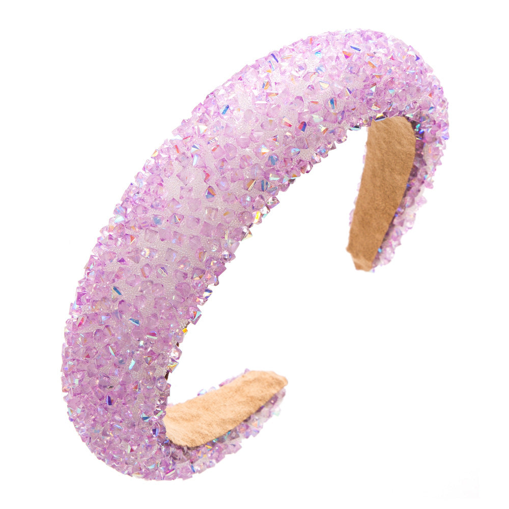 European and American new wide-brimmed resin sponge headbands, simple and versatile, temperament, fashion, prom, party hair accessories, cross-border supply