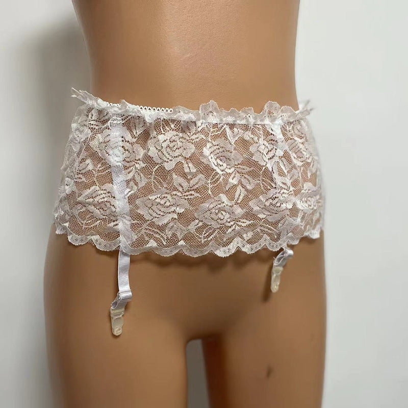 Yue Die's popular sex accessories, transparent mesh, embroidered garters, lace garter clips, special clearance D01