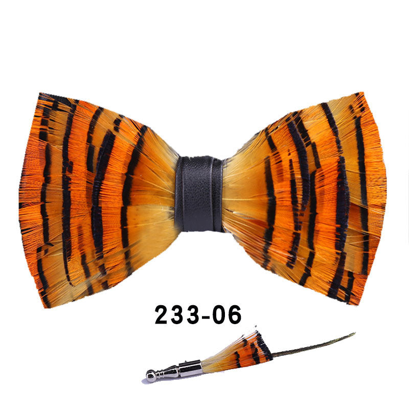 233 orange feather man presided over the party, groom, groomsmen, group pot, butterfly, wedding tie, bow tie, and flower tie