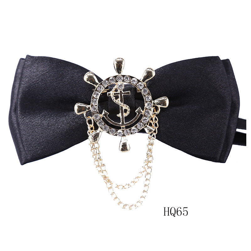 Collar flower female British college style student bow bow stewardess bank occupation bow tie shirt accessories collar flower check red