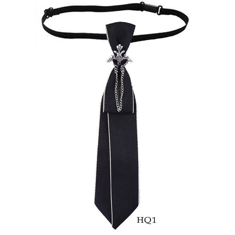 Collar flower female British college style student bow bow stewardess bank occupation bow tie shirt accessories collar flower check red