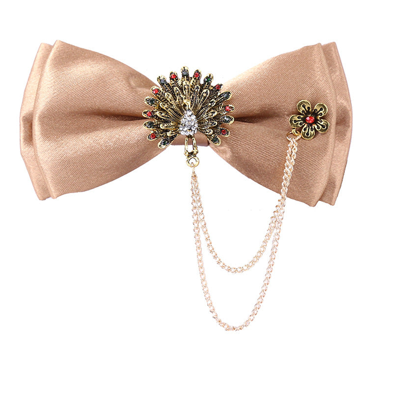 Collar flower female British college style student bow bow stewardess bank occupation bow tie shirt accessories collar flower check red