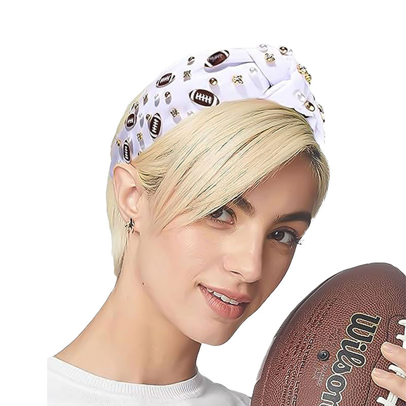 And Ming headbands Amazon popular rugby decoration headbands women's fashion fabric wide-brimmed pearl hair accessories wholesale