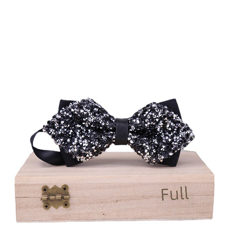 221 multicolor male bow tie crystal rhinestone starry wedding groom bow tie bow bow male wedding collar flowers